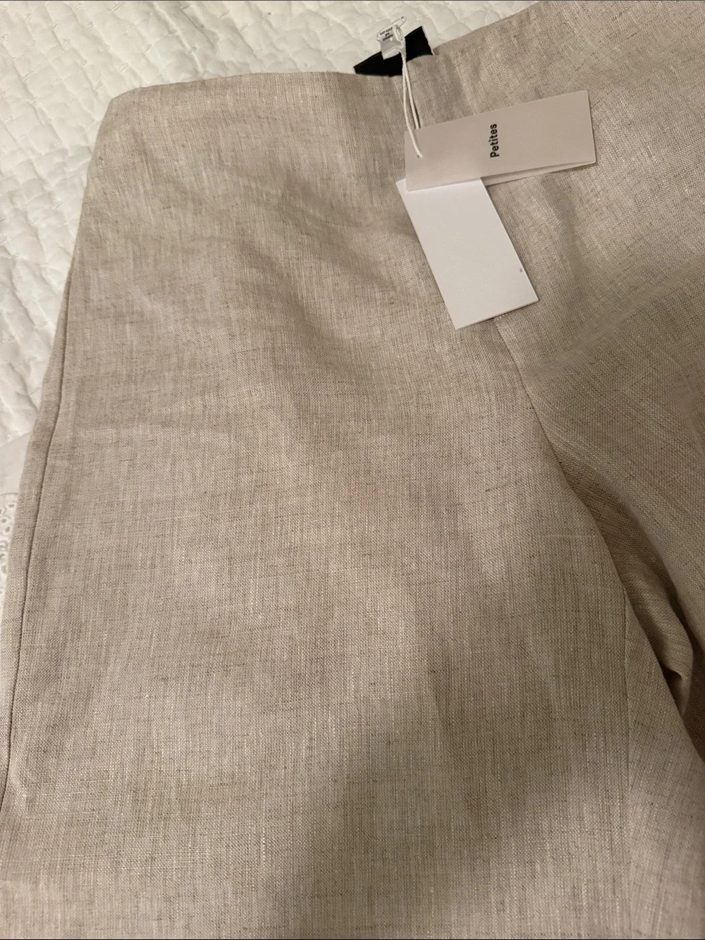 Reformation Joni Linen Pants in Natural Beige size 6P